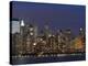 Lower Manhattan Skyline Across the Hudson River, New York City, New York, USA-Amanda Hall-Premier Image Canvas
