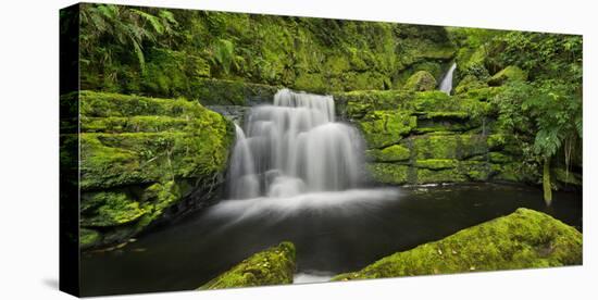 Lower Mclean Falls, Catlins, Southland South Island, New Zealand-Rainer Mirau-Premier Image Canvas