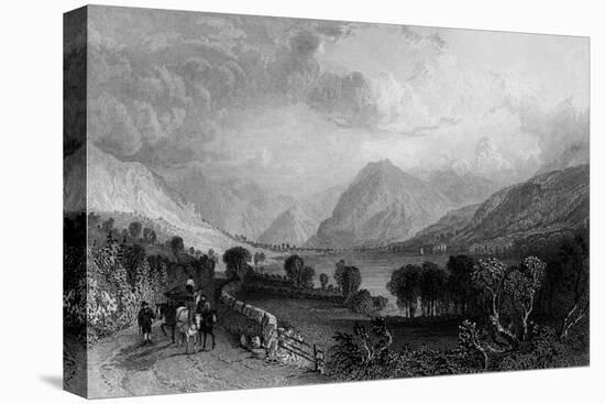 Lowes Water, Lake District-Thomas Allom-Stretched Canvas