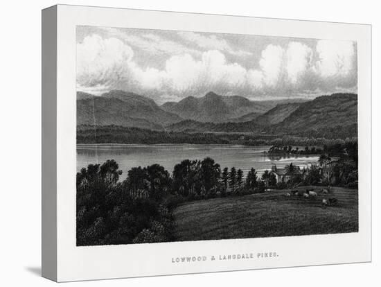 Lowwood and Langdale Pikes, Lake District, Cumbria, 1896-null-Premier Image Canvas