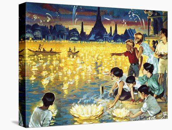 Loy Krathong Festival in Bangkok-Mcbride-Premier Image Canvas