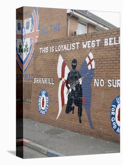 Loyalist Mural, Shankill Road, Belfast, Northern Ireland, United Kingdom-David Lomax-Premier Image Canvas