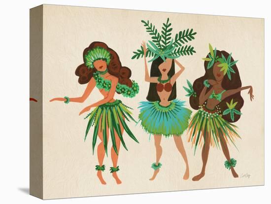 Luau Girls Beige-Cat Coquillette-Premier Image Canvas