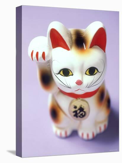 Lucky Mascot Cat (Maneki-Nekko), Japan-null-Premier Image Canvas