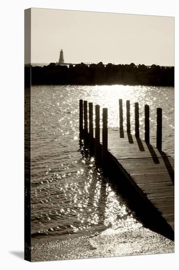 Ludington Lighthouse IR_Vertical-Monte Nagler-Stretched Canvas