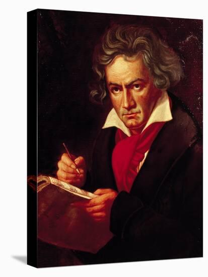 Ludwig Van Beethoven (1770-1827) Composing His "Missa Solemnis"-Joseph Karl Stieler-Premier Image Canvas