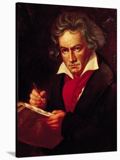 Ludwig Van Beethoven (1770-1827) Composing His "Missa Solemnis"-Joseph Karl Stieler-Premier Image Canvas