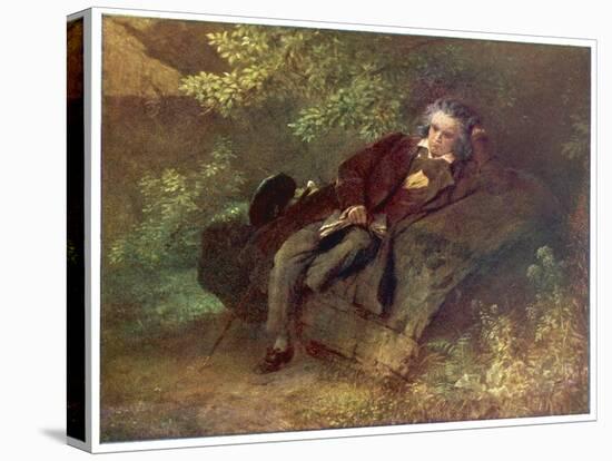 Ludwig Van Beethoven Beethoven Sitting in Some Woods-null-Stretched Canvas