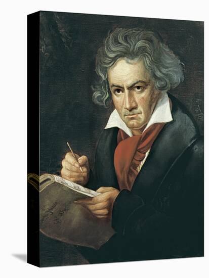Ludwig Van Beethoven Composing the Missa Solemnis-Joseph Karl Stieler-Stretched Canvas