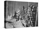 Lumbermen at Lumber Camp in Newfoundland-Carl Mydans-Premier Image Canvas