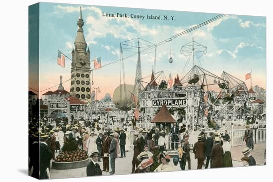 Luna Park, Coney Island, New York-null-Stretched Canvas