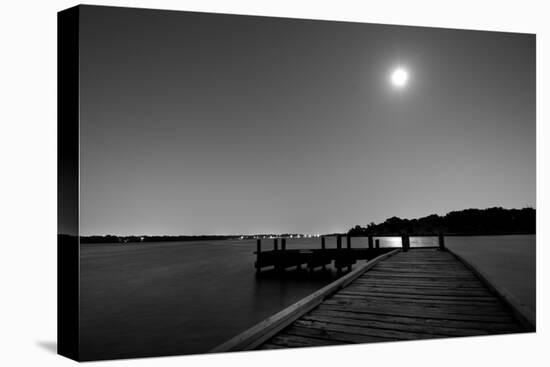 Luna y Lago BW-John Gusky-Premier Image Canvas