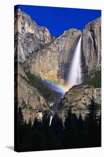 Lunar Rainbow From Upper Yosemite Falls Yosemite Valley, California-Joe Azure-Stretched Canvas