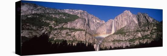 Lunar Rainbow over the Upper and Lower Yosemite Falls, Yosemite National Park, California, USA-null-Premier Image Canvas