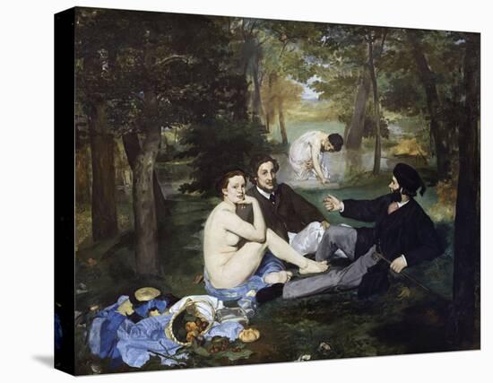 Luncheon on the Grass, 1863-Edouard Manet-Stretched Canvas