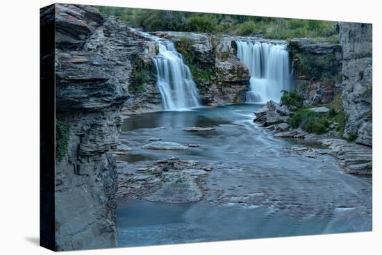 Lundbreck Falls on Crowsnest River, Lundbreck, Alberta, Canada-null-Premier Image Canvas