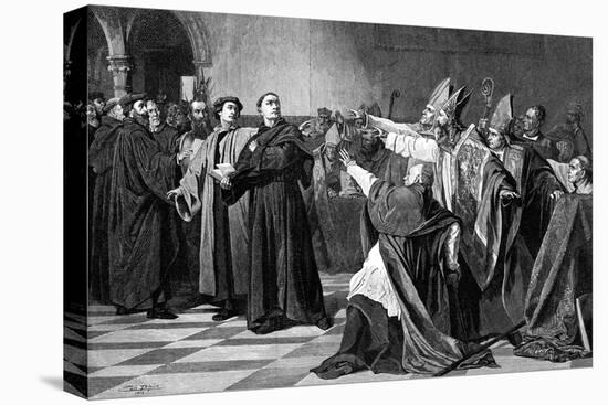 Luther at the Diet of Worms, 1882-Emile Delperee-Premier Image Canvas