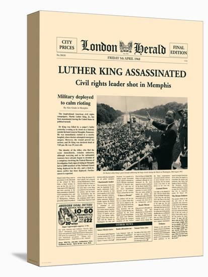 Luther King Assassinated-The Vintage Collection-Stretched Canvas