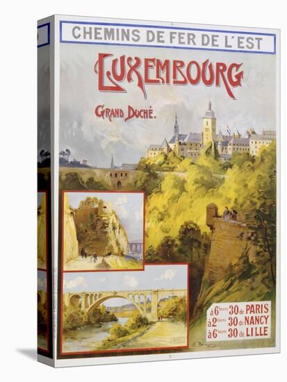 Luxembourg Travel Poster-E. Bourgeois-Premier Image Canvas