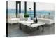 Luxury Living Room Interior with White Couch and Seascape View-PlusONE-Premier Image Canvas