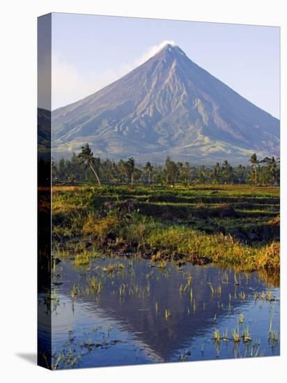 Luzon Island, Bicol Province, Mount Mayon, Near Perfect Volcano Cone, Philippines-Christian Kober-Premier Image Canvas