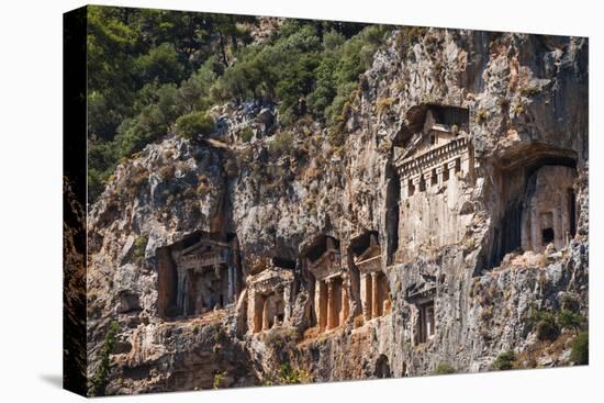 Lycian tombs, Dalyan, Mugla Province, Anatolia, Turkey, Asia Minor, Eurasia-Matthew Williams-Ellis-Premier Image Canvas