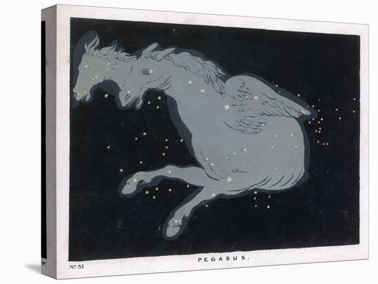 Lying Near the Head of the Figure of Andromeda Lies the Constellation of Pegasus-Charles F. Bunt-Stretched Canvas