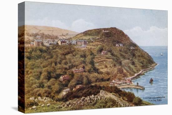 Lynton and Lynmouth from the Tors-Alfred Robert Quinton-Premier Image Canvas