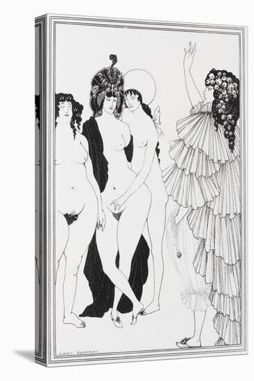 Lysistrata Haranguing the Athenian Women, 19th Century-Aubrey Beardsley-Premier Image Canvas