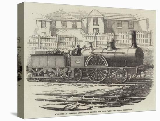 M'Connell's Express Locomotive Engine for the Paris Universal Exhibition-null-Premier Image Canvas