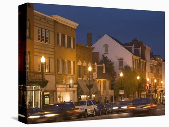 M Street Northwest At Dusk, Georgetown, Washington D.C., USA-Merrill Images-Premier Image Canvas