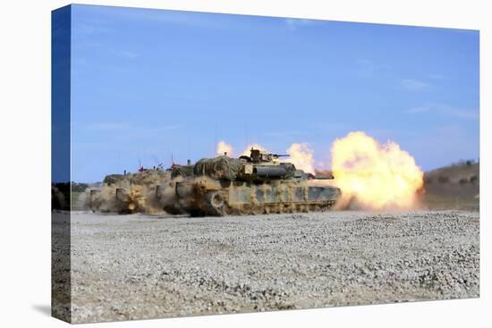 M1A1 Abrams Fire their 120Mm Smoothbore Cannon-null-Premier Image Canvas