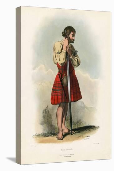 Mac Dugal , from the Clans of the Scottish Highlands, Pub.1845 (Colour Litho)-Robert Ronald McIan-Premier Image Canvas