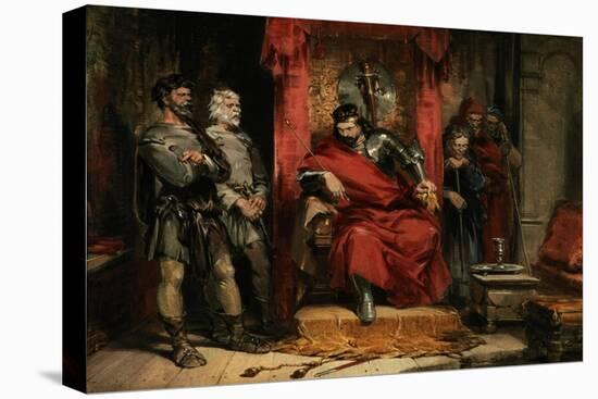 Macbeth Instructing the Murderers Employed to Kill Banquo-George Cattermole-Premier Image Canvas