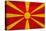 Macedonia Flag Design with Wood Patterning - Flags of the World Series-Philippe Hugonnard-Stretched Canvas