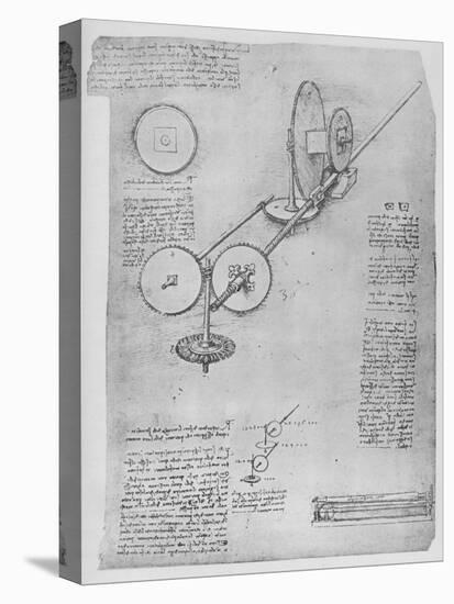'Machine for Shaping Iron Rods for Making Cannon', c1480 (1945)-Leonardo Da Vinci-Premier Image Canvas