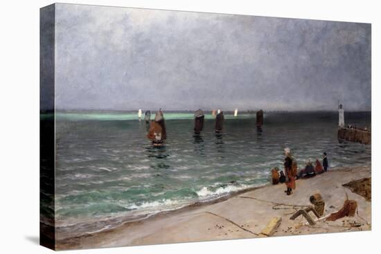 Mackerel fishers, 1877-Fritz Thaulow-Premier Image Canvas