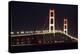 Mackinac Bridge at Night-Paul Souders-Premier Image Canvas