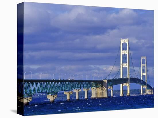 Mackinac Bridge, Michigan, USA-Chuck Haney-Premier Image Canvas
