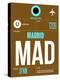 MAD Madrid Luggage Tag 1-NaxArt-Stretched Canvas