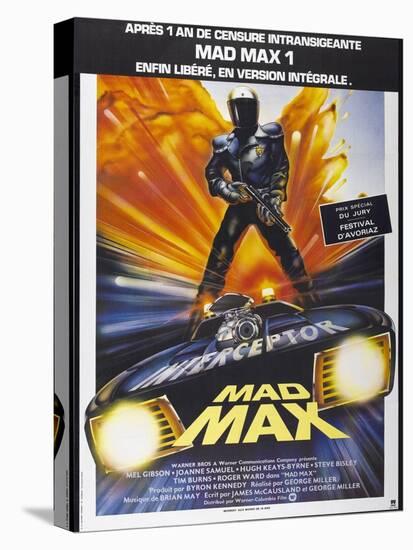 Mad Max, French poster, 1979. © Warner Bros./courtesy Everett Collection-null-Stretched Canvas