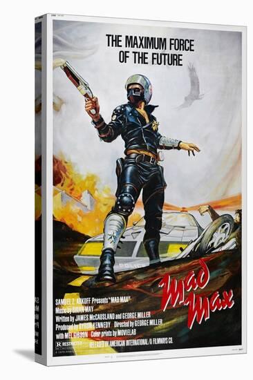 Mad Max, US poster, Mel Gibson, 1979. © American International/courtesy Everett Collection-null-Stretched Canvas