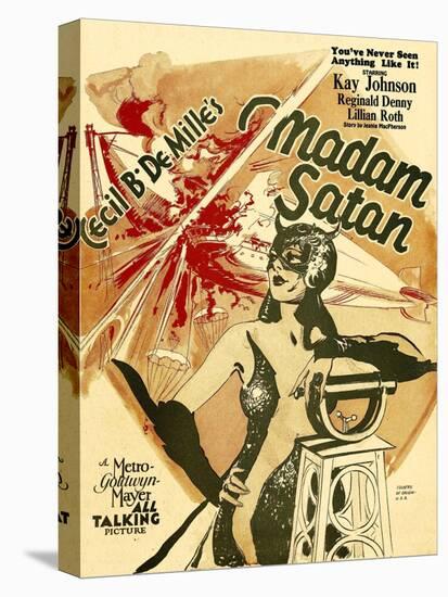 MADAM SATAN, Kay Johnson, window card, 1930.-null-Stretched Canvas