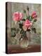 Madame Butterfly Roses in a Glass Vase-Albert Williams-Premier Image Canvas