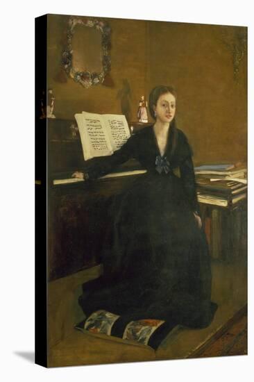 Madame Camus at the Piano, 1869-Edgar Degas-Premier Image Canvas