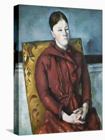 Madame Cezanne in a Yellow Armchair-Paul Cézanne-Premier Image Canvas