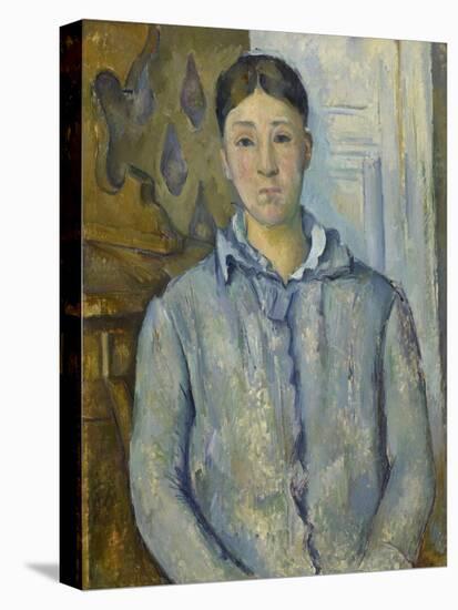 Madame Cézanne in Blue, 1890-Paul Cézanne-Premier Image Canvas