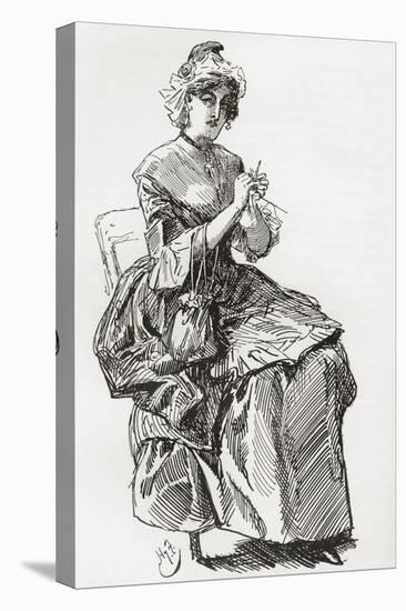 Madame Defarge. Illustration by Harry Furniss for the Charles Dickens Novel a Tale of Two Cities fr-null-Premier Image Canvas