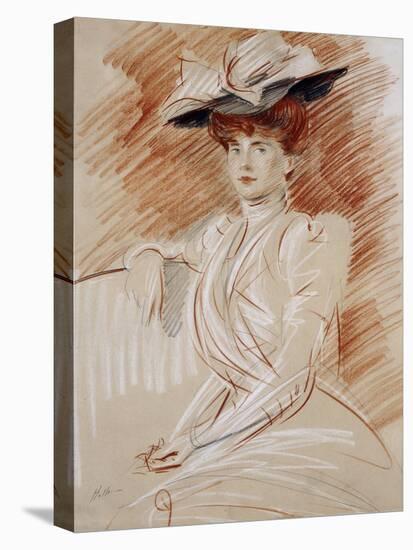 Madame Helleu Au Chapeau-Paul Cesar Helleu-Premier Image Canvas