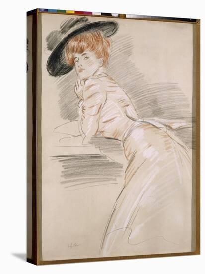 Madame Helleu in a Hat-Paul Cesar Helleu-Premier Image Canvas